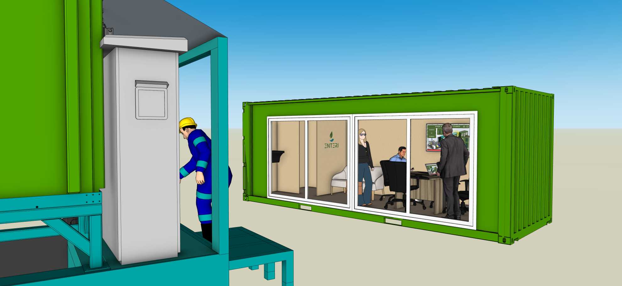 Escritório e laboratório