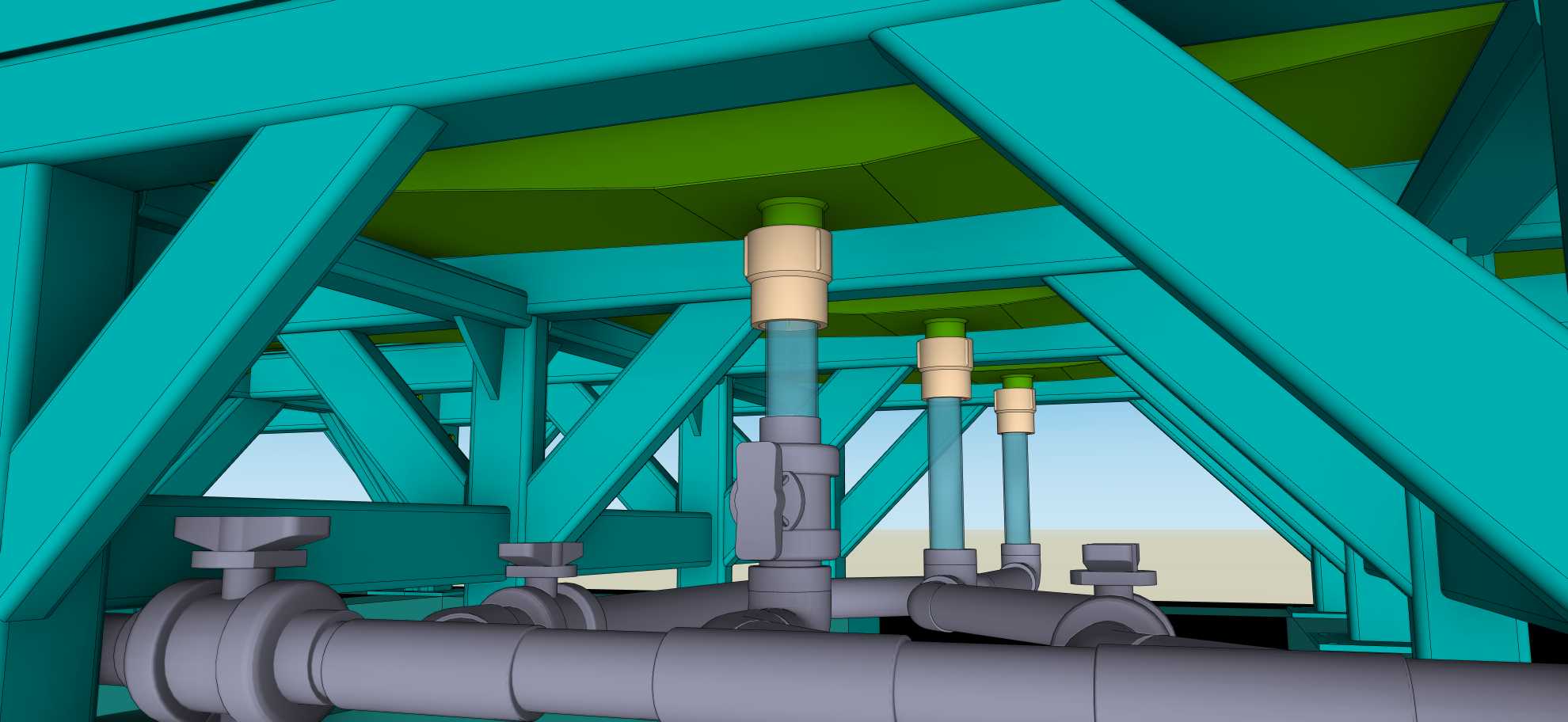 Fundo cônico da unidade